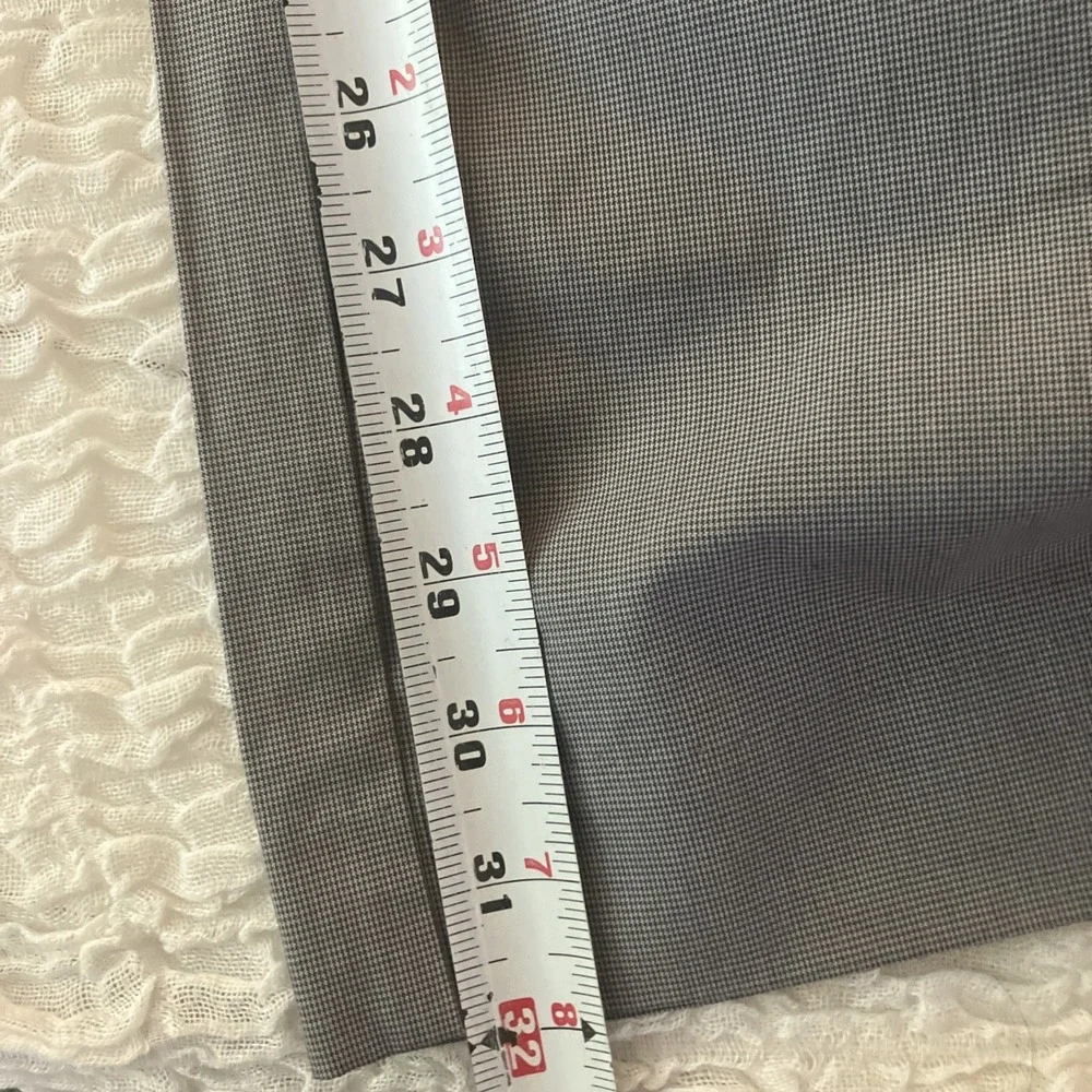 Banana Republic Mens Sz 35x32 Gray Non-Iron Tailored Straight Pants Dress